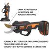 WORX FORBICE FORBICI WG330E A BATTERIA 20V 2.0Ah 1.1kg COMPLETA DI TUTTO