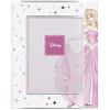 VALENTI & CO. - Disney Princess Aurora - Cornice legno 13x18 cm - Portafoto da tavolo con dettagli in argento - Idea Regalo Nascita bimba o Regalo Battesimo - Cornice foto per cameretta bambina