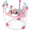 Bright Starts, Disney Baby, Centro Giochi di Attività Minnie Mouse Forever Besties con Luci e Musica, 10 giochi di attività, Sedile Girevole a 360°, Altezza Regolabile, 6 mesi+