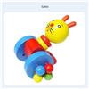 Girello in legno per bambini con animali, aiuto apprendimento