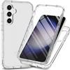 COVER 360° PER SAMSUNG GALAXY S25 / S25+ PLUS CUSTODIA FRONTE RETRO TRASPARENTE