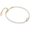 Boccadamo Jewels Bracciale Bottega Boccadamo argento filo di perle e quarzo rosa BBR143DR