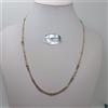 COLLANA UOMO-DONNA UNISEX MAGLIA PIENA ORO GIALLO E BIANCO 18KT 10,7 GR. (8287)