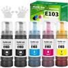 FANSHENG 103 Inchiostro Compatibile con Epson 103 Flaconi di Inchiostro per L1110 L1210 L