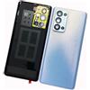 OPPO SCOCCA BACK COVER POSTERIORE OPPO RENO 6 PRO 5G CPH2247 +VETRO FOTOCAMERA SILVER