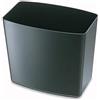 Officemate 2200 Series Executive - Cestino per rifiuti in plastica, capacità 20 litri, 35 x 21 x 32 cm, nero (22262)