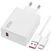 Xiaomi CARICABATTERIE per XIAOMI RAPIDO 90W+CAVO USB-C CARICATORE BIANCO PARI ORIGINALE