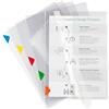 Djois Tarifold es 511559 - Confezione da 5 cartelline A4 + PVC con patta, Long Life extra resistenti - Grande capacità, colori assortiti, 5U