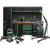 JBM Parete 18 PZ+ 172 UTENSILI +Gruetta 2T+CRICK 3T+Martinetto Da Fossa 500kg.++++++