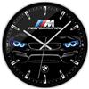 Stilecorse Orologio da parete Nero 30cm Silenzioso per Fan di BMW Angel Eyes M Power Sport