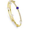 Boccadamo Bracciale Tennis donna Boccadamo Jolie con perle e zirconi colorati a molla