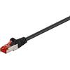 Goobay 68702 CAT 6 Cavo Patch, Rete S/FTP (PiMF), Nero, 7.5m Length