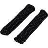 HELPMATE Nylon Black - PPM, All-Purpose Reflective, Tension, Floating Tent as Camping Accessories, DIY Dog Lead, Nylon, Braided, 2 x 15 m, 5 mm