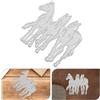2 fustelle da taglio per l'anno del cavallo: stencil in metallo per