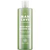 ManCave Bagnoschiuma Uomo Wild Mint 500ml, Gel Doccia con Olio di Limone, Menta Piperita ed Eucalipto, Formulazione Naturale con L-Arginina, Doccia Schiuma Senza Solfati e Parabeni, Vegan Friendly