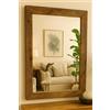 Marblechic Specchio Rettangolare in Legno di Teak Vecchio - 130x80 cm - Cornice 8 cm - Stil