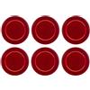Luminarc Set 6 Sottopiatti Natalizi Rotondi in PVC Rigido Lucente - Cecaro Group