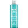 ManCave Bagnoschiuma Uomo al Sale Marino 200ml, Gel Doccia con Aroma Rinfrescante, Formulazione Naturale, Senza Solfati e Parabeni, Vegan Friendly, Doccia Schiuma da Uomo