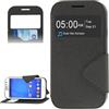 AUDIOSYSTEM COVER CUSTODIA "S VIEW" PER SAMSUNG GALAXY GRAND NEO GT i9060 FLIP NERO DISPLAY