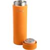 Fiskars On-The-Go Bottiglia Termica, 0,5 l, Bottiglia a Tenuta Stagna | Senza BPA, Per Bevande Calde e Fredde, Design Compatto per l'Uso all'Aperto, Altezza 22 cm, Acciaio Inox, Arancione, 1078698