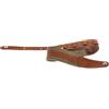 GEWA Cinghia per chitarra serie Prestige, vera pelle, larghezza 85 mm, lunghezza 103-139 cm, 1 paio di chiusure di sicurezza F&S incluse, prodotta a mano in Europa