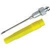LUMAX LX-1416 Ago per iniettare il grasso, in acciaio inox, 18 G, lunghezza 38 mm, con cappuccio, colore argento Ideale per la lubrificazione in luoghi molto stretti come cuscinetti sigillati e giunti