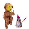 Relaxdays Pignatta Scimmietta, da Appendere, per Bambini & Adulti, per Feste Compleanno, da Riempire, di Carta, Marrone