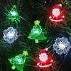 KATELUO Luci di Natale 3M 30 LED Catena Luminosa Fiocco di Neve e Babbo Natale per