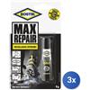 Uhu bostik 3x Collante Uhu Bostik Max Repair, modello 64453, Trasparente, per riparazioni