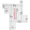 1pc 2 "mini scala di misura scala imperiale per la misurazione del quilting