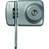 ABUS 589270 7535 S, Lucchetto aggiuntivo per porta, con doppio cilindro e staffa di bloccaggio, per porte con cornici fini, colore: Argento