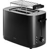 ZWILLING Enfinigy, tostapane con 3 programmi automatici, 7 gradi di doratura e funzione di spegnimento, 2 fessure corte per 2 fette, con inserto per panini, nero