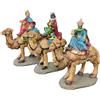 General Trade Re Magio su Cammello Presepe 11cm Poliresina Dipinto a Mano 3 Varianti
