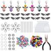 Trsnzul 24 Sets Perle Portachiavi Angelo Set Ciondolo con Perle Angelo C