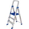 Leonardo fai Da Te scala pieghevole in alluminio 2+1 portata 150 kg EN 131 scala antiscivolo in