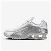 Nike Scarpe Uomo Shox R4 - 101 (Bianco/Bright Crimson/Argento Metallizzato)