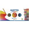 GIOTTO Stilnovo - Astuccio da 50 Matite a Pastello Colorate + 1 Temperamatite, 3.3mm, Colori Intensi