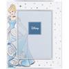 VALENTI & CO. - Disney Princess Cenerentola - Cornice legno 13x18 cm - Portafoto da tavolo con dettagli in argento - Idea Regalo Nascita bimba o Regalo Battesimo - Cornice foto per cameretta bambina