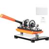 VEVOR Macchina per Goffratura Pelle Cuoio 180x100 mm Capacità 1,5 T, Fustellatrice Manuale Corsa Regolabile 12 mm Perforatrice Goffratura Manuale per Pelle Carta Espanso Plastica Gomma Vari Materiali