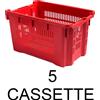 CASSETTA AGRICOLA IMPILABILE E SOVRAPPONIBILE APERTA CM.56X35XH31 F/FORATO 5PZ
