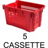 CASSETTA AGRICOLA IMPILABILE E SOVRAPPONIBILE APERTA CM.56X35XH31 F/CHIUSO 5PZ