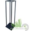 RASTRELLIERA PORTALEGNA PER LEGNA DA ARDERE METALLO NERO 33x33x h 115 CM