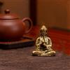 Mini Statua In Ottone Del Buddha Sakyamuni, Piccola Statuetta Del Buddha Per