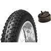 V Bike Pneumatico V Bike 20x4.00 per FatBike 20 con Camera d'aria V Bike 20x4.00/4.90