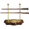 The Noble Collection Harry Potter Weasley Wand Collection con espositore - 43 cm (43 cm) Bacchette in resina Fred & George Weasley - Set di accessori per film con licenza ufficiale