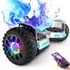 SISIGAD 8.5 Inch Off Road Hoverboard with LED Lights, Self Balancing Off-Road Hoverboard with Bluetooth for Kids