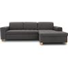 DOMO. collection DOMO Collection Divano angolare Sugar a forma di L, 266 x 162 x 80 cm, antracite