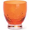 Excelsa Santa Cruz Bicchiere cl 30, Vetro, Arancio, 8.5x8.5x9.5 cm
