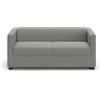 DOMO. collection DOMO Collection Divano BOB FK, 2 divani con nucleo a piume, set da 2 posti, piccolo divano 165 x 75 x 74 cm, argento (grigio)
