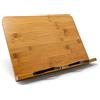Joeji's Kitchen Porta libro in bambù - Supporto per libro da cucina per tenere traccia delle ricette - Mani libere supporto per tablet in legno - regolabile - ideale per la cucina